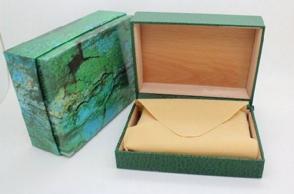 

Luxury watch men for watch box original inner outer woman watche boxe men wri twatch green box free hipping