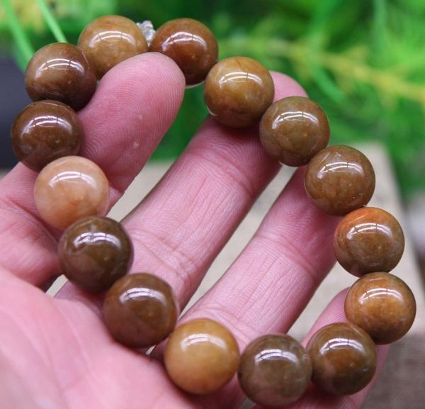 

certified yellow natural a ite beads bangle bracelet 00303065 stone, Black