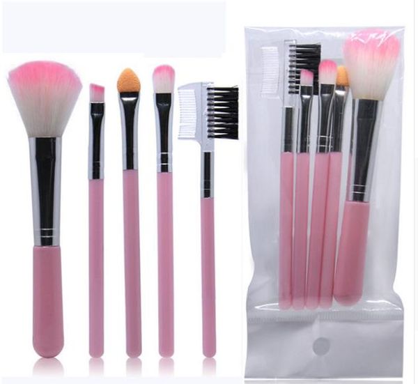 

5pcs/lot eye shadow foundation eyebrow eyeliner eyelash lip brush makeup brushes cosmetic tool make up eye brush set