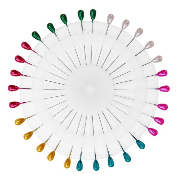 

360 pcs/pack colorful teardrop shaped pearl head pins weddings corsage sewing for diy jewelry findings components, Silver