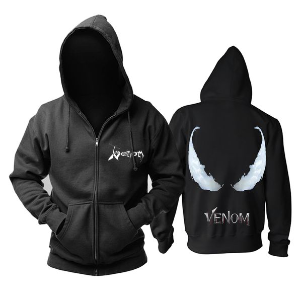

venom hoodie malemarvel movie cartoon retro vintage hoodies, Black