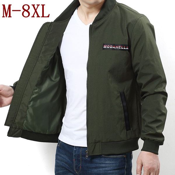 

10xl 8xl 6xl 2018 new casual jackets men stand collar mens bomber jacket fashion men's casual zipper coats jaqueta masculina, Black;brown