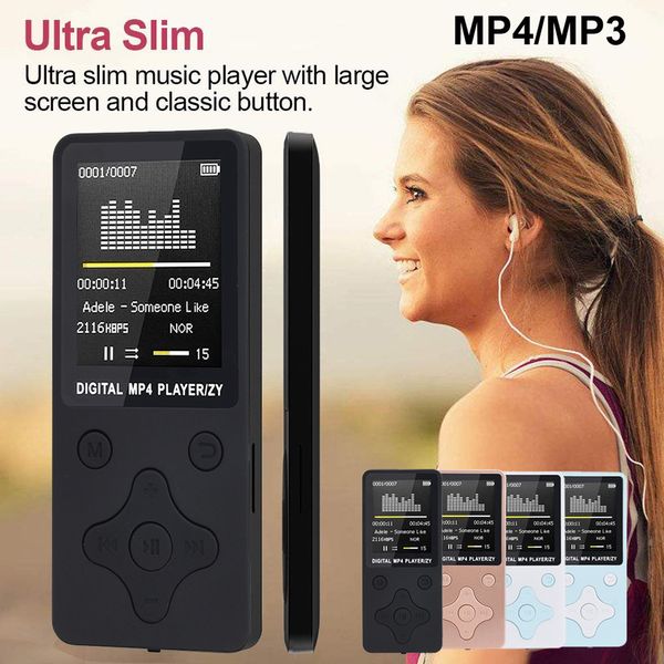 

Card Мода портативный MP4 Lossless Звук Музыкальный плеер FM-рекордер Поддержка 32GB Micro SD TF