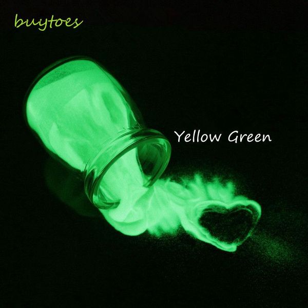 

yellow green pluminescent powder luminous phosphor pigment for diy paint print ,glow in dark powder dust 50g/lot,nail polish, Silver;gold