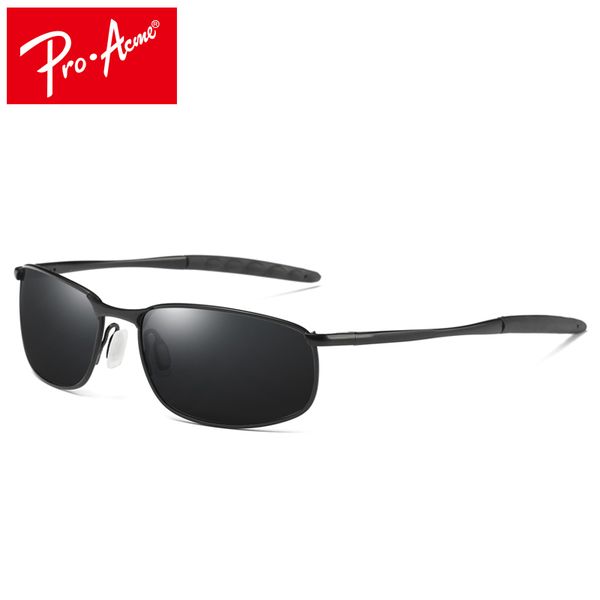 

pro acme men's polarized sunglasses rectangle coating driving glasses mirror sport sun glasses gafas oculos de sol pa0926, White;black