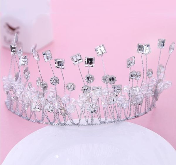 

bridal headwear, exquisite handmade crystal, soft crown, wedding dress, wedding dress, accessories, Silver