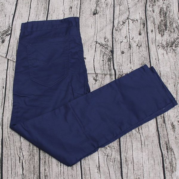 

1pc spring summer new fashion 2017 slim straight men casual pants 100% pure cotton man trousers, Black