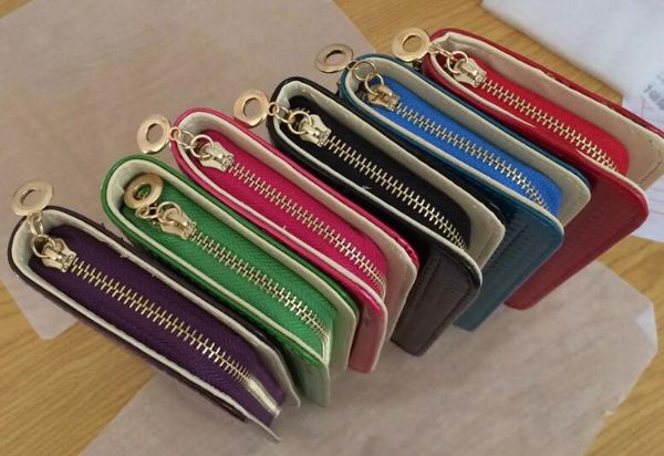 

2018 new famous designer women's Patent leather zipper wallets holders long wallet purse credit card business card bags #c1909