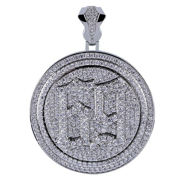 Хип-хоп со льдом из пользовательских вращающихся 69 видел круглая кулон ожерелье Микро асфальтированные кубические Zircon Bling Bling ювелирные изделия