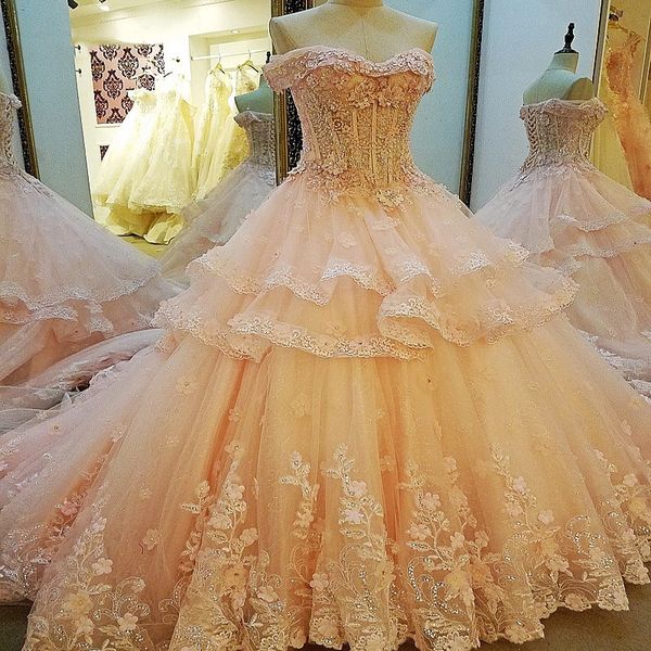 

2019 elegant evening dresses lace flowers beading appliques crystal lace up back ball gowns lace organza pink prom dresses real ps, Black;red