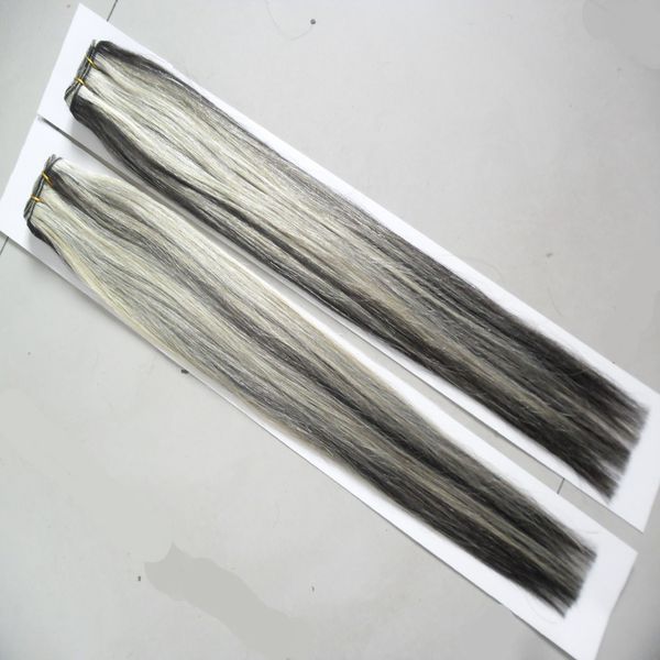 P1B/613 brasilianisches glattes Haar, 2 Stück, 25,4 - 66 cm, 100 % menschliche Haarwebart, 200 g, Nicht-Remy-Haarverlängerungen