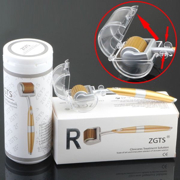 Zgts luxo 192 titânio micro agulhas terapia derma rolo para acne cicatriz anti-envelhecimento cuidados de beleza da pele rejuvenescimento melhor qualidade