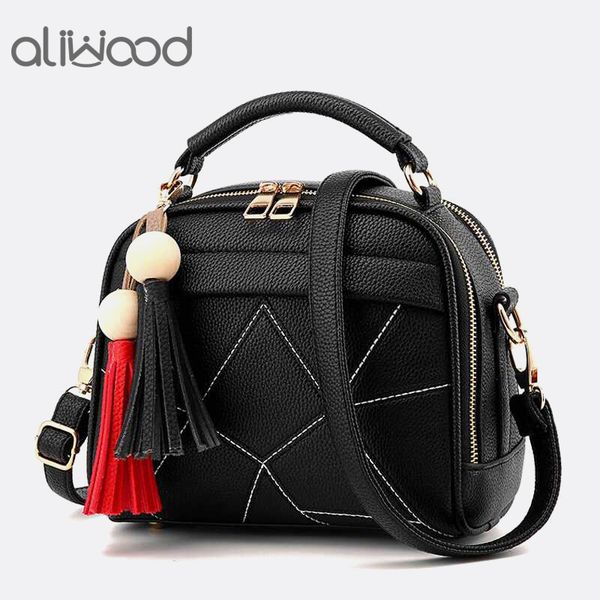 

aliwood tassel women's bag handbags casual fringed female shoulder messenger bag small ladies crossbody designer tote bolsas