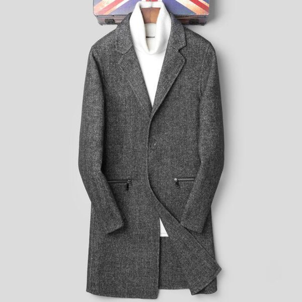 

мужские зимние теплые шерстяные куртки s1026-008, Black