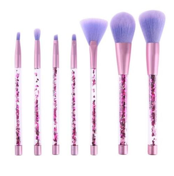 

7pcs mermaid series makeup brush set quicksand crystal cosmetics brushes powder eyeshadow foundation make up tool drop shipping good quality