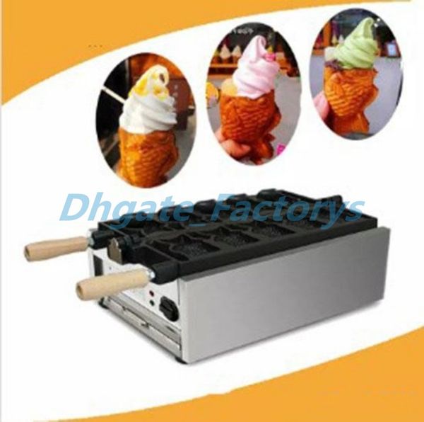 

5pc open mouth korean fi h waffle maker electric taiyaki machine korean taiyaki pan ice cream fi h hape waffle baker