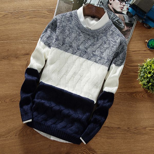 

tg6214-a1446 wholesale 2018 autumn winter new korean version tide students round collar men knit sweaters, White;black