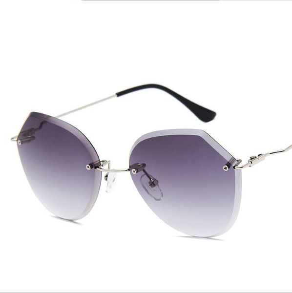 

popular sunglasses luxury women brand designer ac lens metal frame summer style uv protection mixed color come with box, White;black