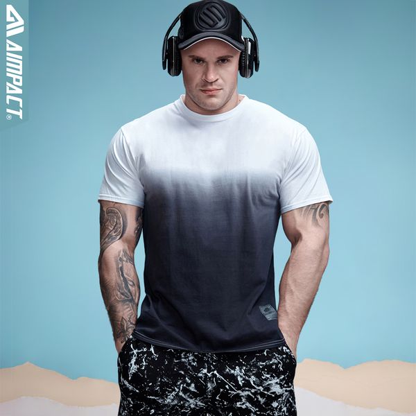 

Casual Men 'S Cotton Gradient T -Shirt Fitness T Shirt Men Brand Clothing Hip Hop Tie Dye Tshirt Homme Crew Neck Tee Jerseys