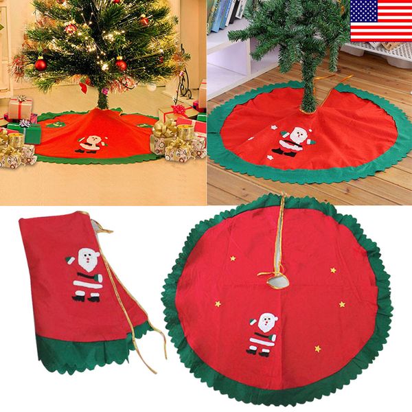 

christmas tree skirt apron santa claus ornaments xmas decor random delivery