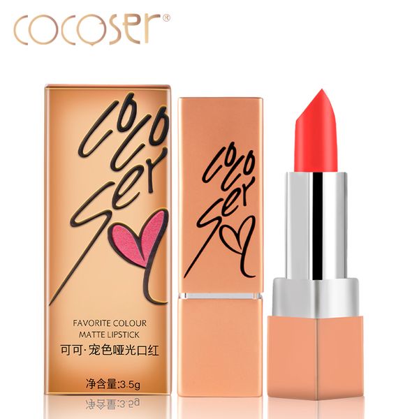 

cocoser matte lipstick makeup lips cosmetics moisturizer lipsticks waterproof long-lasting easy to wear cosmetic
