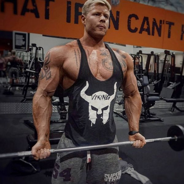 

men&;s bodybuilding vest fitness quick-drying breathable cotton sleeveless sweat-absorbent t-shirt clothes shoulder men&;s casual vest, White;black