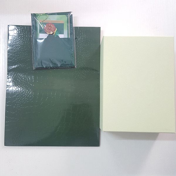 

Top Luxury Watch Brand Green Box Оригинальные Papers Подарочные коробки Часы кожаная сумка карты 0.