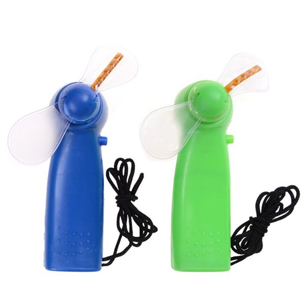 

1pcs portable green blue random color led color fan matrix mini air cool fan
