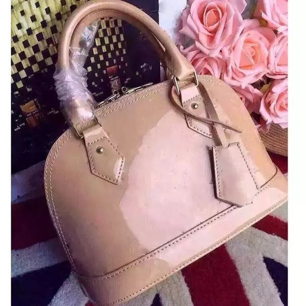 

Dropshipping ALMA BB shell сумка женщин лакированной кожи цветок тиснением сумки на ремне с замком crossbody сумка сумки.