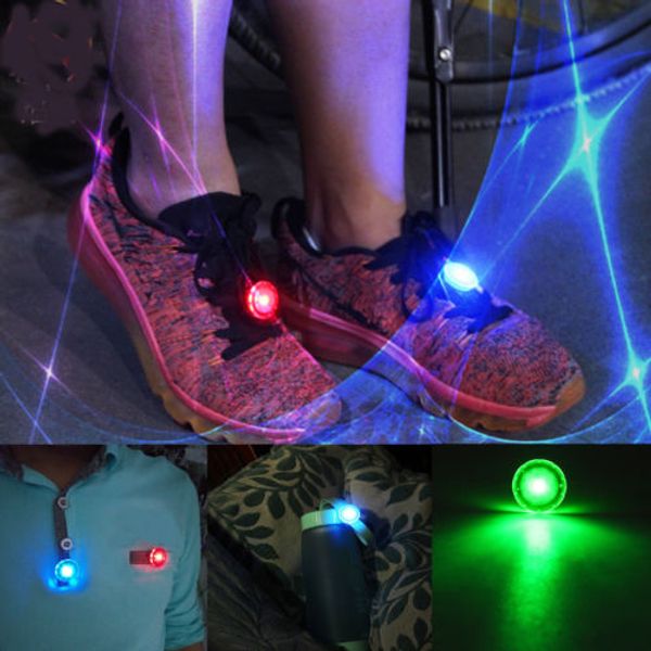 Mini-Blitz-Schuh-Clip, LED-Sicherheitswarnung, Fahrrad-Radfahren-Licht, Outdoor-Fahrrad, LED, leuchtende Nacht-Laufschuh-Sicherheitsclips, kostenloser DHL