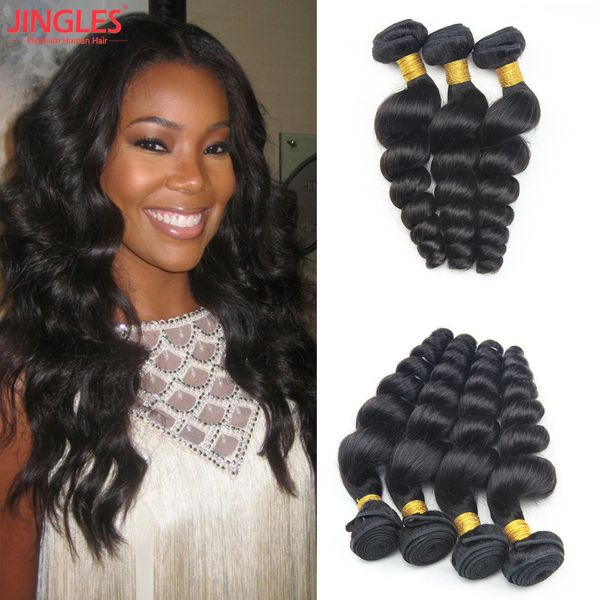 8a Jingleshair Raw Indian Human Hair Bundles 8 26 Inch Loose Wave