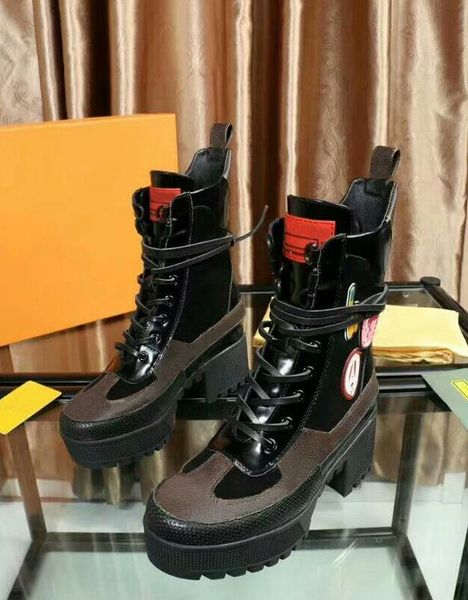 

2018 new luxury de igner women leather hiking hoe de ert boot winter now boot platform boot outdoor work boot lei ure ankle boot 35 42