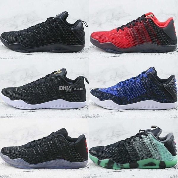 

2018 Новый Kobe 11 Elite Low Mens Gold Черный Mamba Oreo Баскетбольные кроссовки для мужчин Kobe bryant 11s Кроссовки дизайнерские кроссовки 7-12