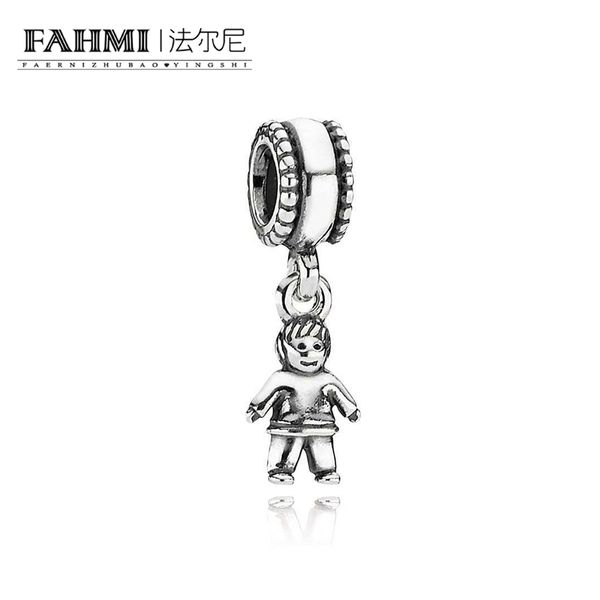 

fahmi 100% 925 sterling silver 1:1 original 790859 authentic temperament fashion glamour retro pendant wedding women jewelry, Black