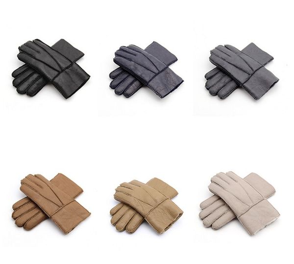 

2018 новые зимние новые мужские меховые перчатки теплые перчатки кожаные перчатки