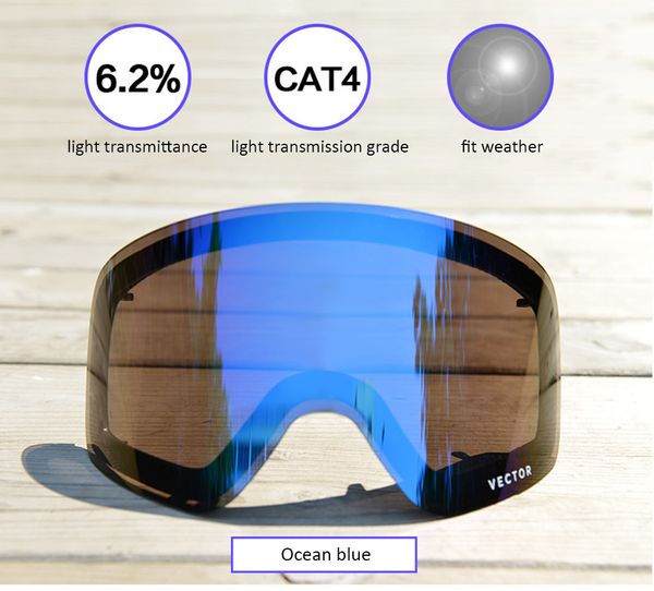 

double brightening layer lens ski goggles night original replacement lens for weak light tint weather ction with other glasses
