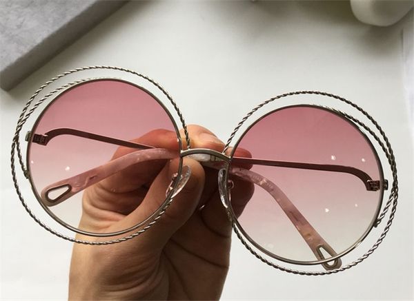 

frame new quality pattern retro popular round spiral 114st sunglasses light color protection 114 glasses fashion decorative jrmnd, White;black