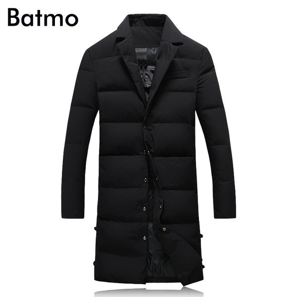 

batmo 2018 new arrival winter white duck down jackets men ,long jackets men,winter warm coat plus-size m-5xl y17839, Black