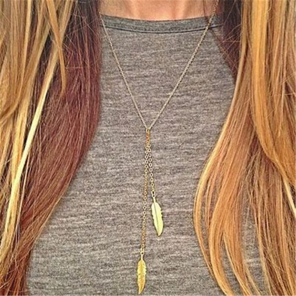 

europe and the united states simple leaf necklace gold leaves the simple short necklace clavicle 32a25han, Silver