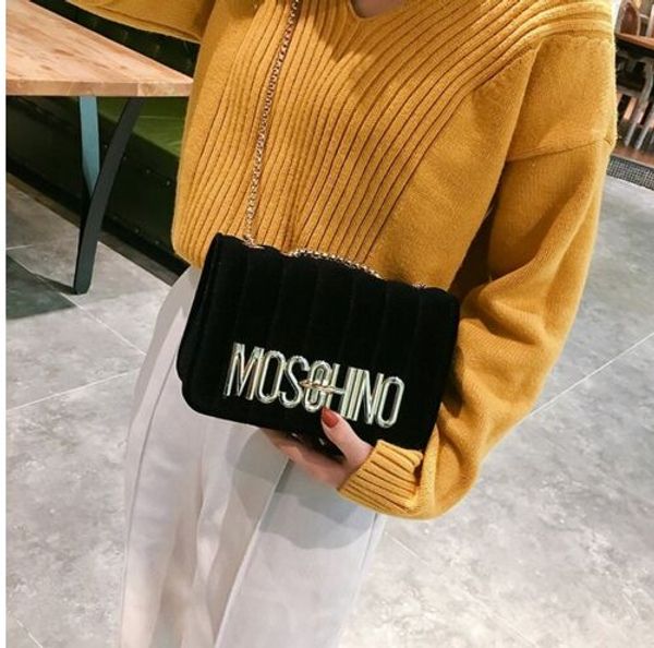 

новые женские цепи плеча crossbody сумка диагональ досуг мода письма маленький квадрат модные сумки bolsa feminina