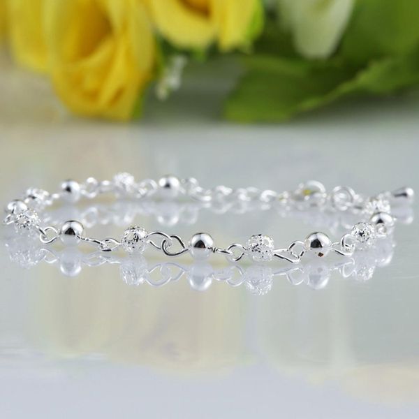 

glitter shiny lobster bracelet fashion women charm alloy jewelry clasp silver claw bracelets chain, Golden;silver