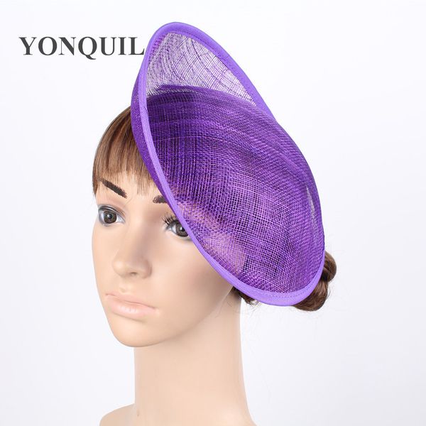 

2017 purple 10"/25cm sinamay fascinator base millinery fascinator hat base craft making material derby party headwear 12pcs/lot