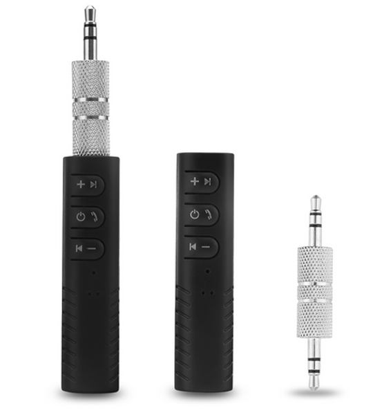 

Hot selling Universal 3.5mm jack Bluetooth Car Kit Hands free Music Audio Receiver Adapter Auto AUX Kit for Speaker Stereo Take Photo