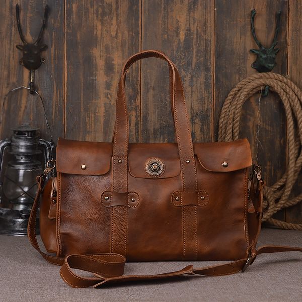 Vintage Men Genuine Leather Travel Bag Large Capacity Weekend Duffel Tote Handbag New Design Big Shoulder Dh10 Laptop Bags Briefcase From Snowmen 162 89 Dhgate Com - Leather Travel Tote Large Vintage Men Genuine Leather Travel Bag Large Capacity Weekend Duffel Tote Handbag New Design Big Shoulder Dh10 Laptop Bags Briefcase From Snowmen 162 89 Dhgate Com - Leather Travel Tote Large