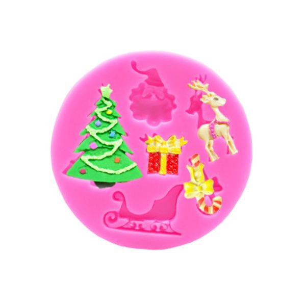 

baking moulds christmas silicone cake moulds candy molds silicone santa claus christmas tree deer shaped baking kitchen tools