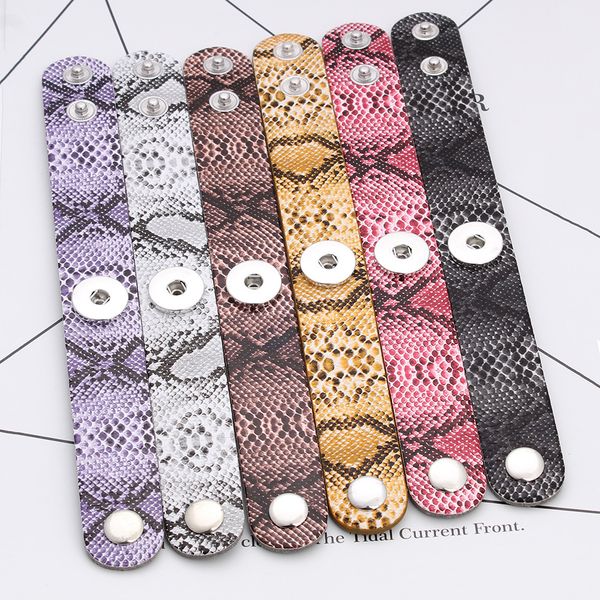

6colors snaps jewelry 18mm snap button bracelet pu leather band ginger snap button bracelet for women snap button jewelry, Golden;silver