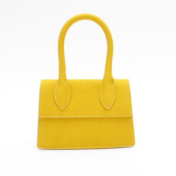 

matte leather small square bag handbag women fashion mini shoulder messenger bag luxe ladies little hands bags yellow bolsos