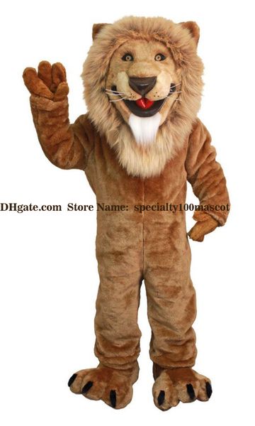 

Lion ma cot co tume uit factory ale of plu h lion walking ma cot dre up, Red;yellow