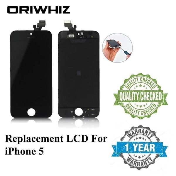 Neuankömmling Touch-Digitizer-Bildschirm mit Rahmenbaugruppe Ersatz für iPhone 5 5G LCD Real Photo Kostenloser DHL-Versand