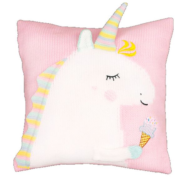 

3 colors 45*45cm unicorn doll unicorn plush toy cartoon unicorn knitted pillow cartoon accessories kids xmas gifts